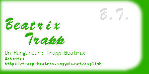 beatrix trapp business card